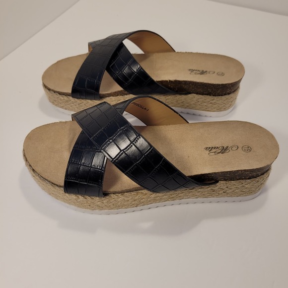 Mata Women's Priscilla Platform Espadrille Sandals Size 7.5 - Picture 6 of 9